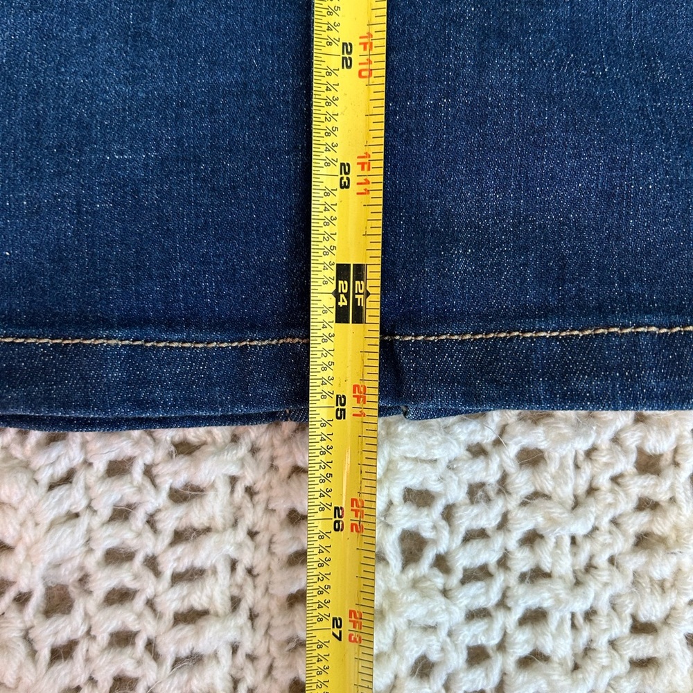 Fashion2Love | Dark Denim Midi Pencil Skirt | Size Medium - Picture 6 of 9